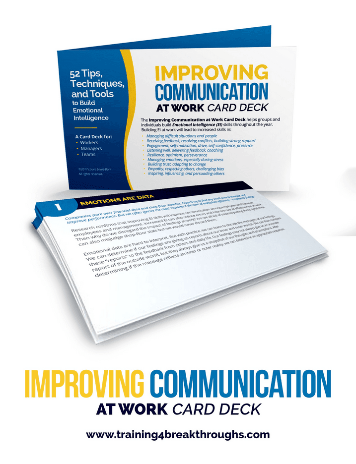 Improving Communication At Work Card Deck